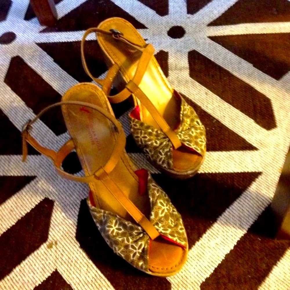 Super Cute Summer/ fall American Eagle Wedge Shoe. Practically Brand New…🌷